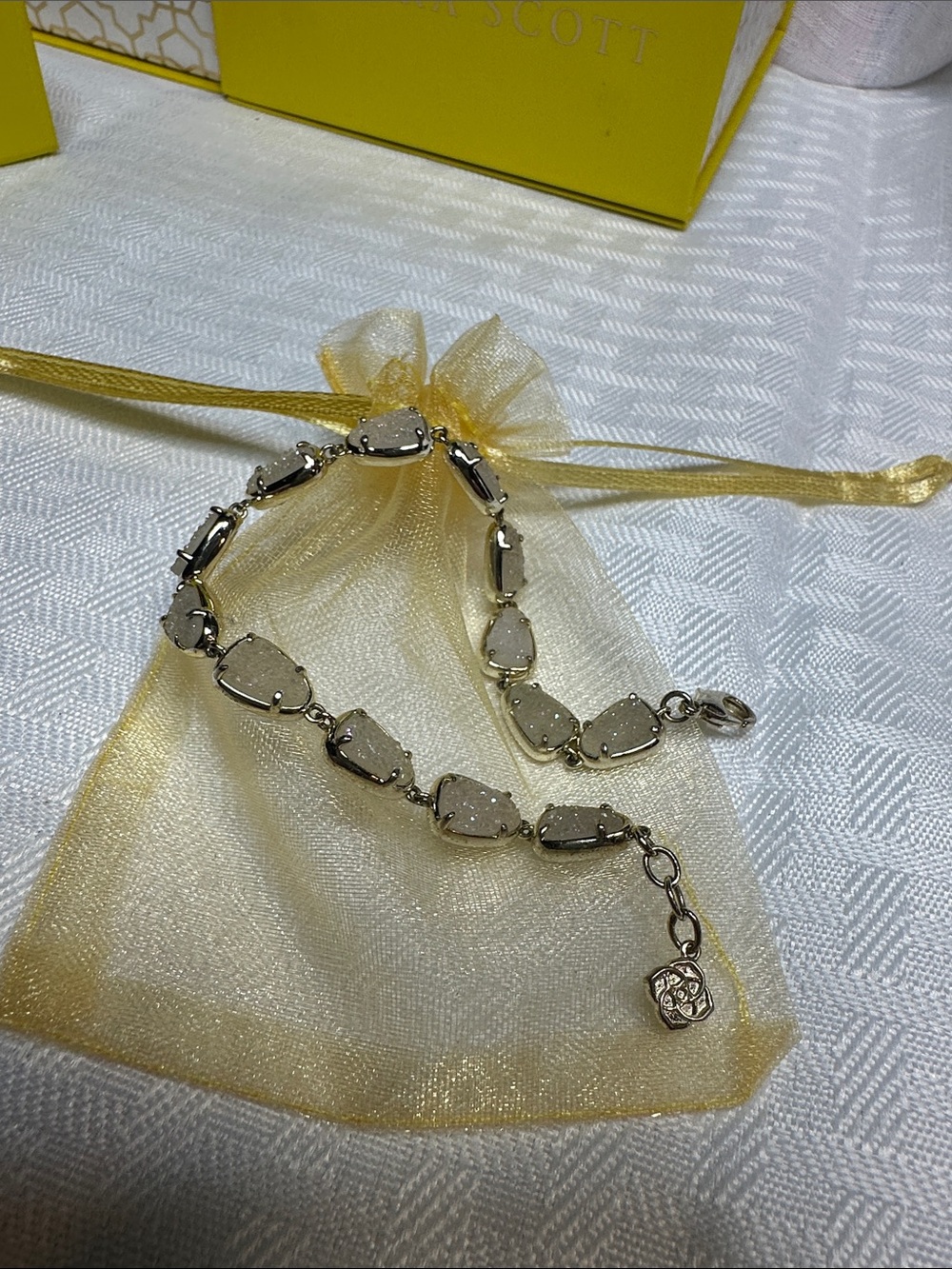 Kendra Scott bracelet iridescent drusy Susanna gold - Picture 6 of 6